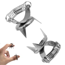 2PCS Clay Glaze Clamps Fingertip Dipping Glaze Clips, Sculpture Dipping Tong, Glazing Tongs for Pottery (Sliver)