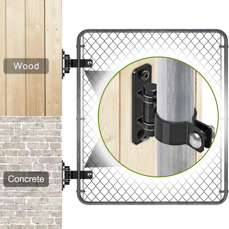 Insaga Gate Hinges Heavy Duty Carbon Steel Chain Link Fence
