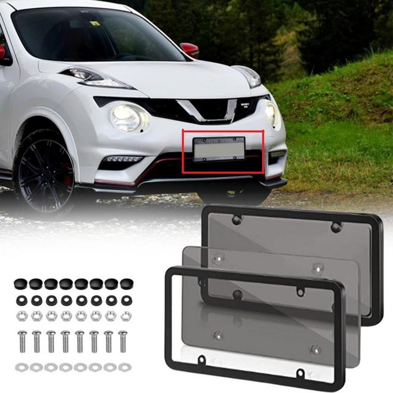 License Plate Covers, 2 PCS Clear License Plate Frames with