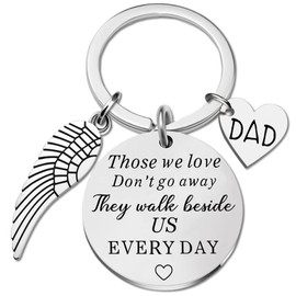 Geguosen Memorial Gifts For Loss of Dad Keychain Sympathy Gifts For Loss Of Loved One Memorial Bereavement Gift Ideas For Dad Father Best Bereavement Funeral Loved One Passed Away Gift