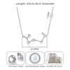 Philip Jones Sagittarius Star Sign Zodiac Constellation Necklace with Zircondia®