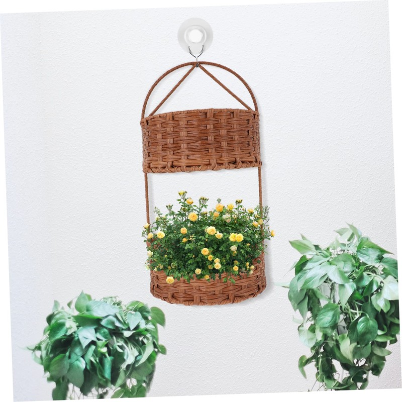 MAGICLULU Hanging Storage Basket Wall-mounted Pantry Basket for Home Organization