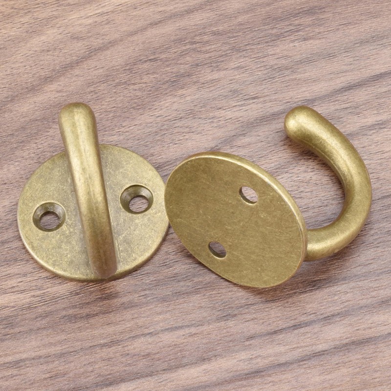 Alele Single Prong Hook Hanger,Robe Towel Hooks,Zinc Die Cast, Set