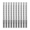 SALI 10PCS SDS Plus Rotary Hammer Drill Bit Concrete Drill