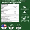 NICMIN 1000MG Liposomal Luteolin, Maximum Absorption, Potent Luteolin Supplement 180