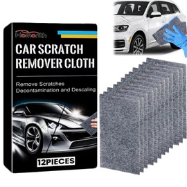 GDGZJJD 12 Pack Nano Sparkle Cloth, Ultimate Car Scratch Remover & Adhesive Remover with Latest Nanosparkle Nanotechnology, Nano Cleaning Cloth for Vehicles Car Paint Scratches Repair