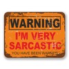 2 x 10cm Sarcastic Warning Vinyl Sticker Mechanic Dad Brother