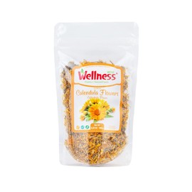 Wellness Organic Calendula Flowers Tea, Premium Calendula Tea for Skin Health & Support Wellness ,Caffeine-Free, Natural Calendula Herbs