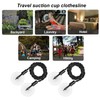Pvieked 2 Pcs Travel Clothesline, Portable Retractable Clothesline with Hooks