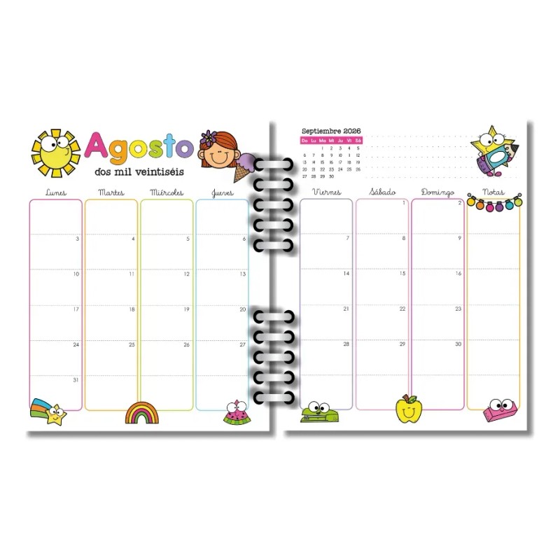 Agenda Escolar 26-27 / Maestra / Docente / Mod Column