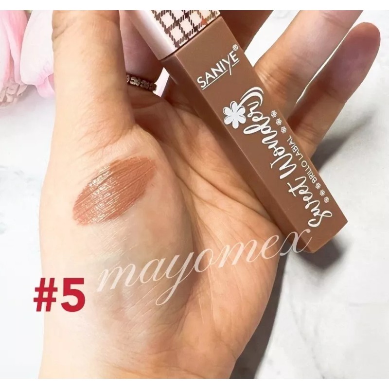 Saniye 6pcs Labial Líquido Indeleble Mate Larga Duración Saniye