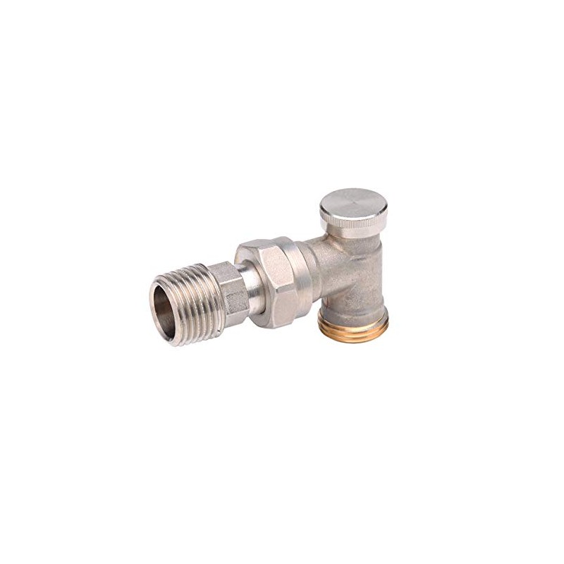 Danfoss 003L0203 Nickel RLV-D 15mm Lockshield Valve with Compression