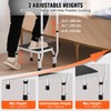 VEVOR Step Stool 1-Step 330lbs Capacity, 3 Adjustable Height with