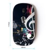 Graphic4You Music Note Ergonomic Wireless Mouse with Nano Receiver