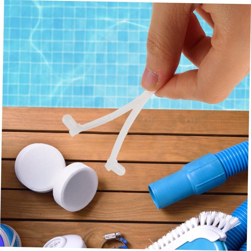 Kisangel 24pcs Clips for Pool Cleaning Attachments Replacement for Skimmer