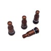 4 x aluminium valves, 11.3 mm, copper aluminium valves, metal