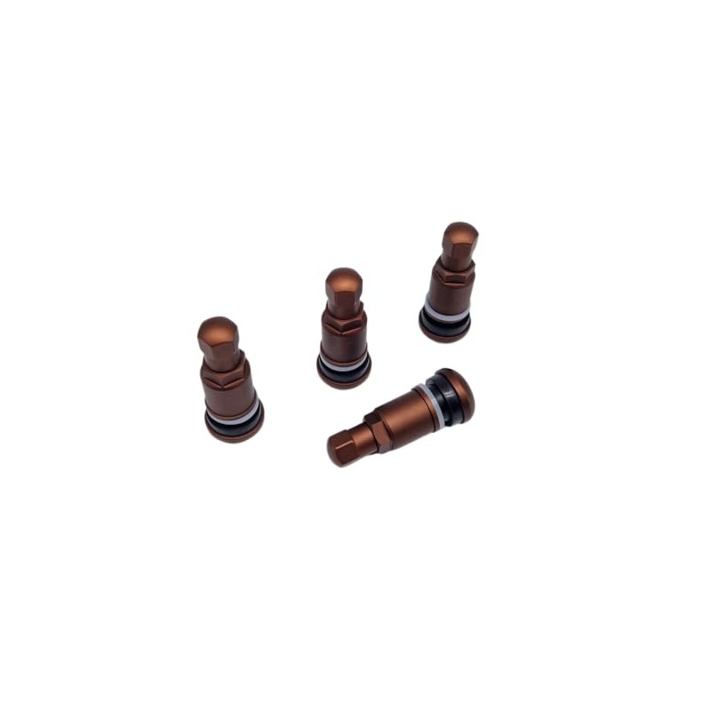 4 x aluminium valves, 11.3 mm, copper aluminium valves, metal