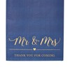 Servilletas para boda, diseño de Mr & Mrs, color azul