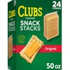 Clubs Crackers Snack Stacks, 2.08 oz, 24 Pack