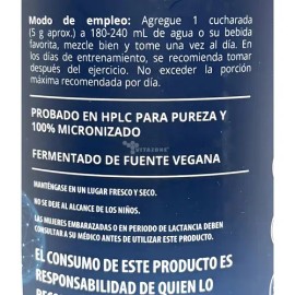 Glutamina Sin Sabor 325 G Gluten Free Micronizada Vegan Mrm