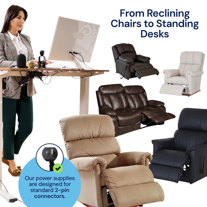 The Blue Cactus Company Reclining Furniture Power Supply with 47"