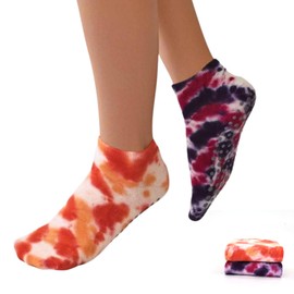 KEQMILAD Ankle Yoga Socks for Womens with Grips Non-slip, Pilates Grip Socks, Perfection for Barre, Pilates, Home Alone, Slipper Hospital 2 Pairs