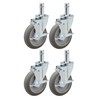 5" Caster Set for Metro Shelving | 4 Swivels with