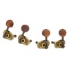 2R2L Ukulele Tuning Peg Metal Rosewood Machine Head Tuners for