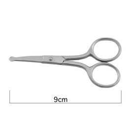 K-Pro Nose Hair Scissors, Nose Scissors, Ear Scissors, Beard Scissors, Rounded, Pack of 1