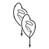 Bad Fish Custom Decals - 2 Pack Virgin Mary in
