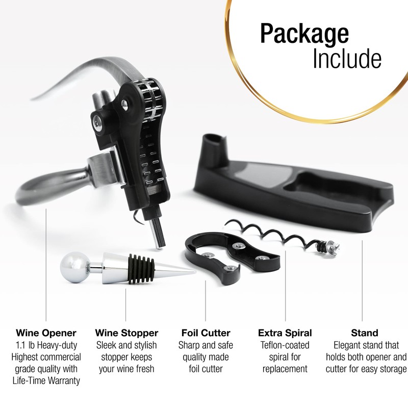 Wine Bottle Opener Corkscrew Set – Luxiluxy [2024 upgraded, does