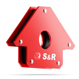 S&R Welding Magnet Angle Magnet Mounting Angle for Welding Angle 45°/90°/135° - Ideal Positioning Aid for Locksmiths and Welders, Pipe Installation, Soldering, Marking and Fixing