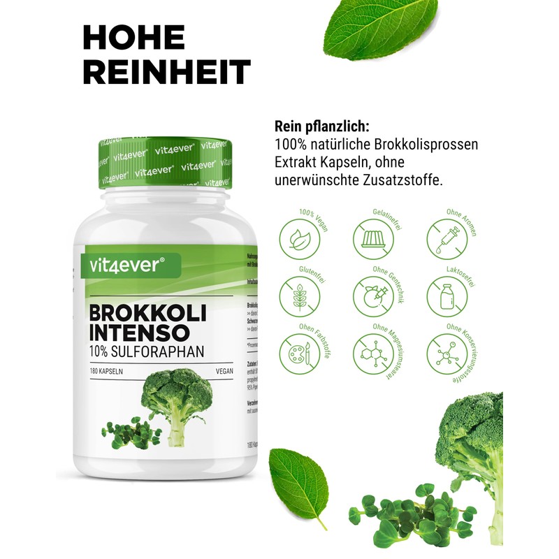 Broccoli Extract - 180 Capsules - High Dose with 1310
