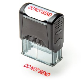 SIRDAS Self Inking Rubber Stamp, Refillable Red Ink Preinstalled - 1.4'' x 0.51'' X ( 35 x 8mm) (Do Not Bend)
