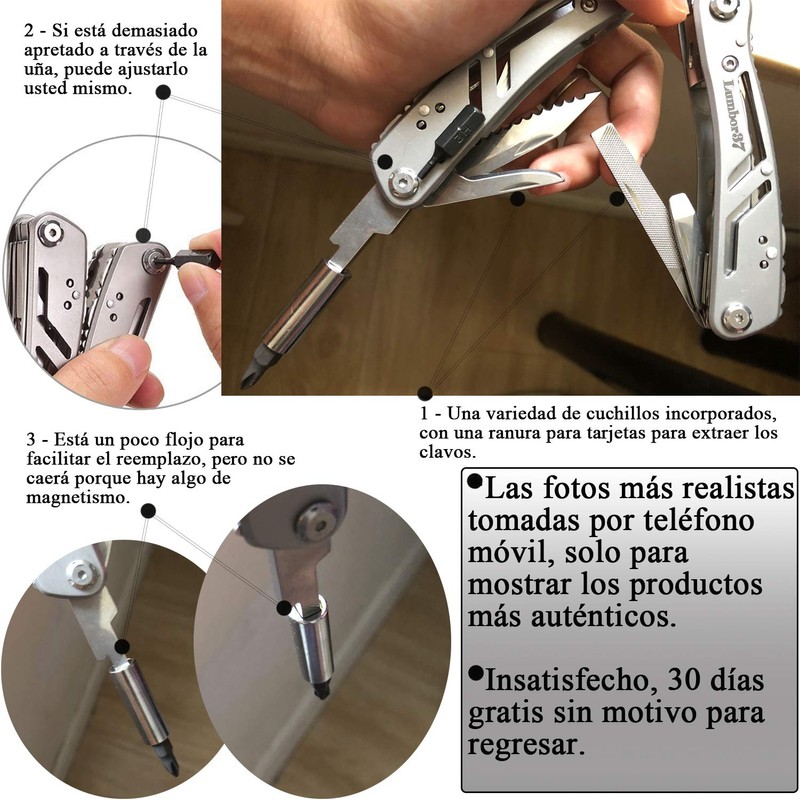 Lumbor37 - Juego de Cuchillos de Alicates de Herramientas 24