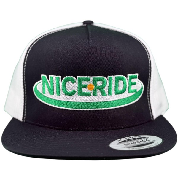 Pull Start Unisex Adjustable Trucker Hat White/Black