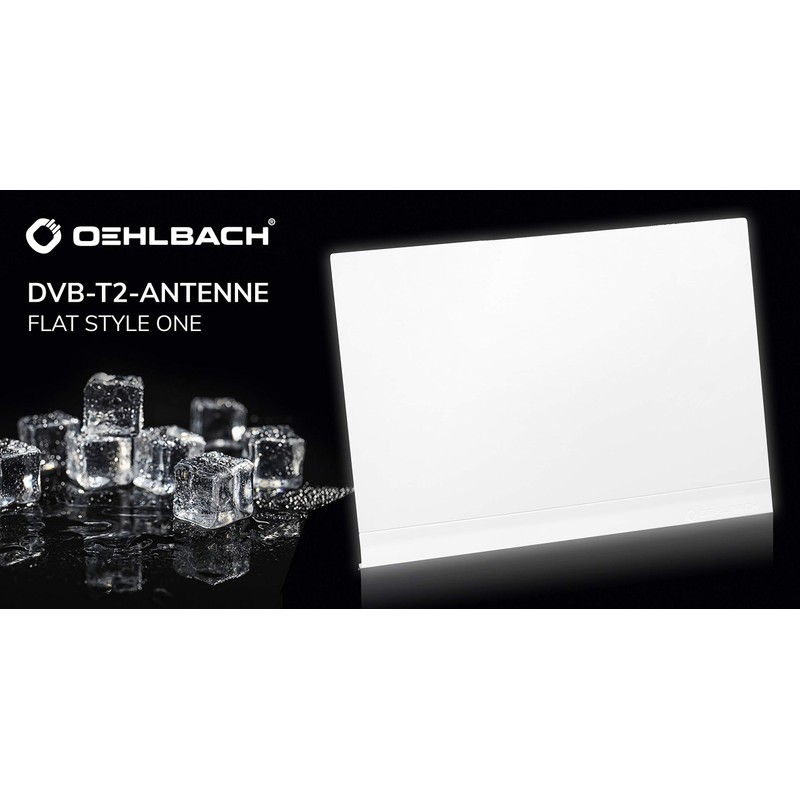 Oehlbach Flat Style One DVB-T2 HD Antenna - Digital Indoor
