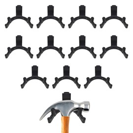 LITGURU Tool Hook for Lifetime Shed Accessories: 12 Pcs ABS Storage Shed Hooks for Electric Hand Gardening Tools - Does Not Work on Horizontal Siding Sheds - Black
