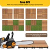 LIYUANJUN 36Pcs Deck Tiles, 12''x12'' Wood Flooring Tile DIY Hardwood
