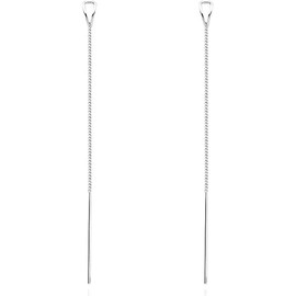 1Pair Chain Threader Earrings Dangle for Women Long Dangle Earrings Line Earrings Tassel