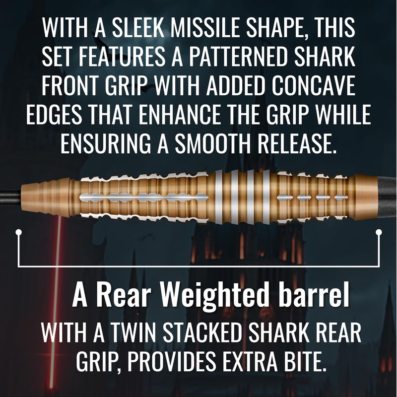 Shot! Future Knights Hachette 90% Steel Darts 24 g