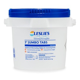 Leslie's 3 inch Jumbo Chlorine Pool Tabs 5 lbs Bucket LPM 12421