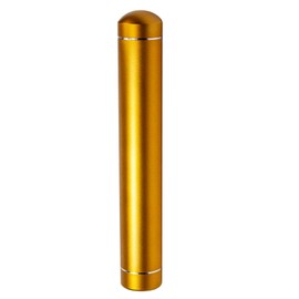 Defuzie Cigar Tube,Aluminum Single Cigar Travel Storage Airtight Cigar Humidor Case Cigar Holder,Smell Proof,Waterproof (Gold)