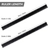 2Pcs Architectural Scale Ruler, Black Aluminum Triangular Scale Ruler 30cm,
