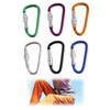 6 PCS Mini Aluminum Alloy Carabiner Hook Screw Lock Color