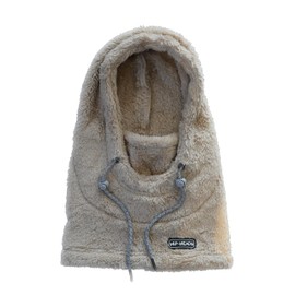 Hip Heads Thermal Fleece Balaclava Hoodie, Face Mask, Neck Warmer - Winter, Ski, Snowboard, Hiking, Camping, Cold Weather, Lifestyle, Cozy, Warm (Tan)