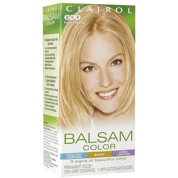 Clairol Balsam Hair Color, Palest Blonde (600)