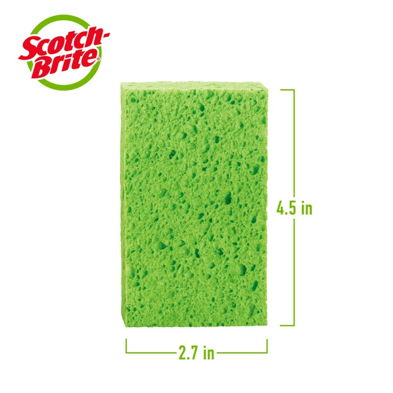 Scotch-Brite Multi-Purpose Sponges, Highly Absorbent Dish Sponge for Cleaning of