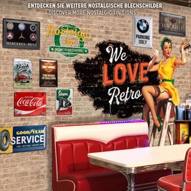 Nostalgic-Art Retro Tin Sign, 20 x 30 cm, Dog - Achtung keine Entladezone - Warning Sign as a Gift Idea, Made of Metal, Vintage Design with Saying