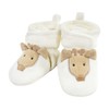 Hudson Baby Unisex-Baby Animal Fleece Booties 2-Pack Socks, Gray Elephant
